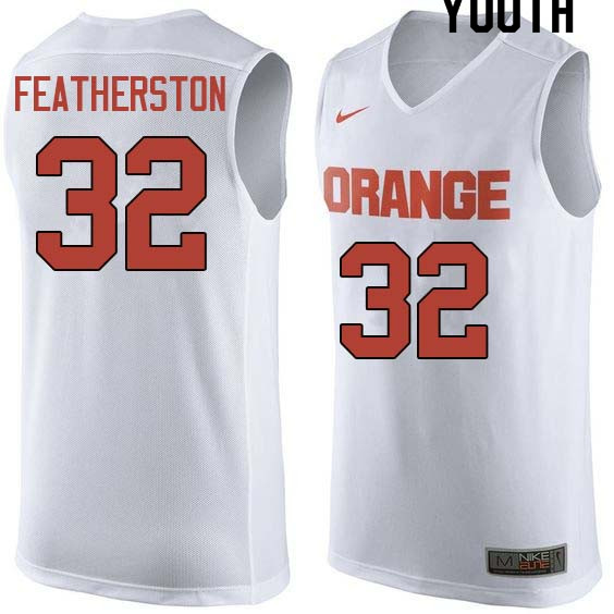 Youth #32 Ray Featherston Syracuse White College Basketball Jerseys Sale-White